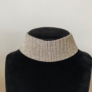 Elegant Silver Choker Necklace